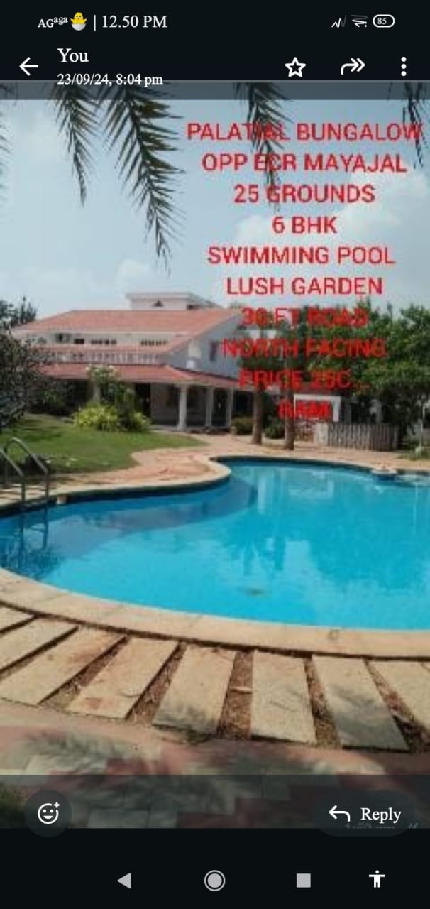 6 BHK Bangalow For Sale in Mayajaal Chennai