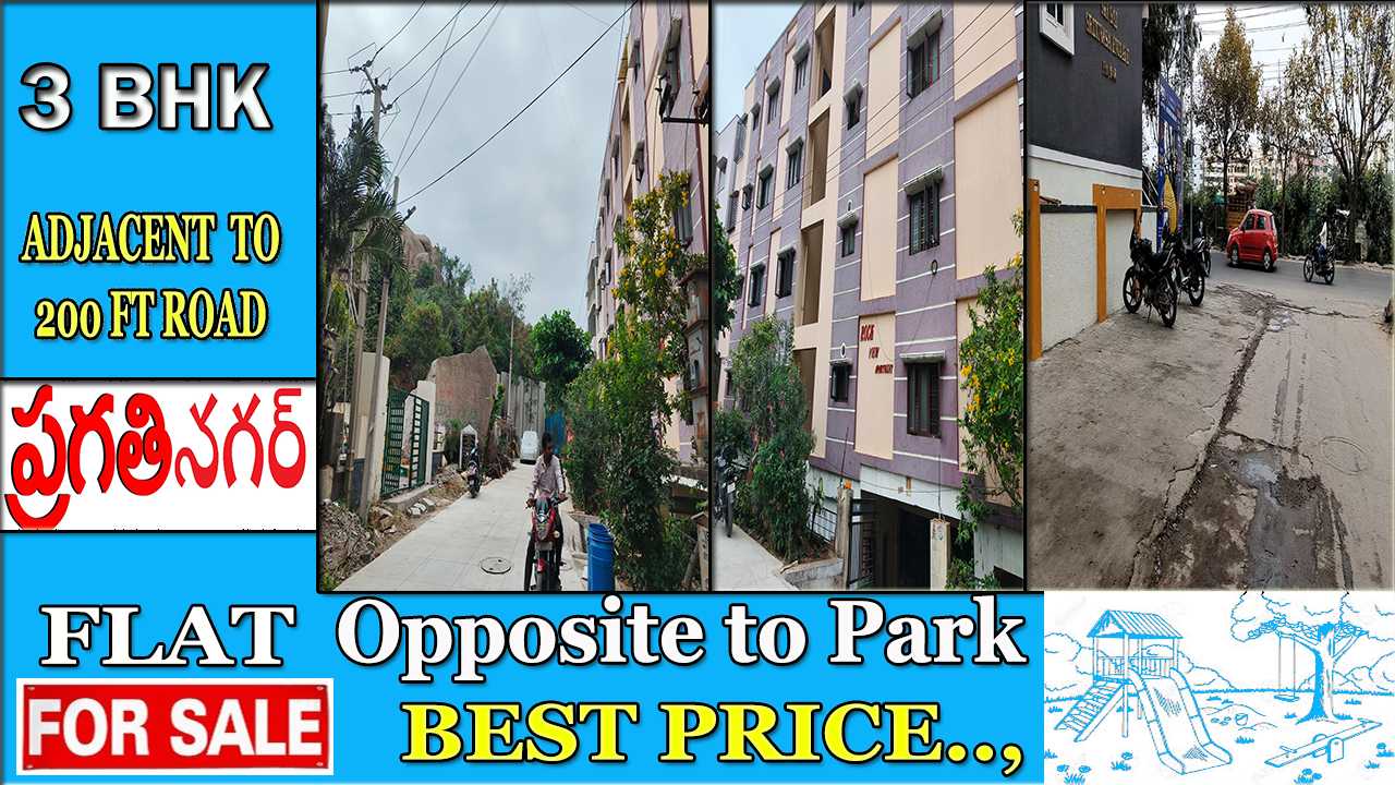 3 BHK FLAT FOR SALE IN PRAGATHI NAGAR 