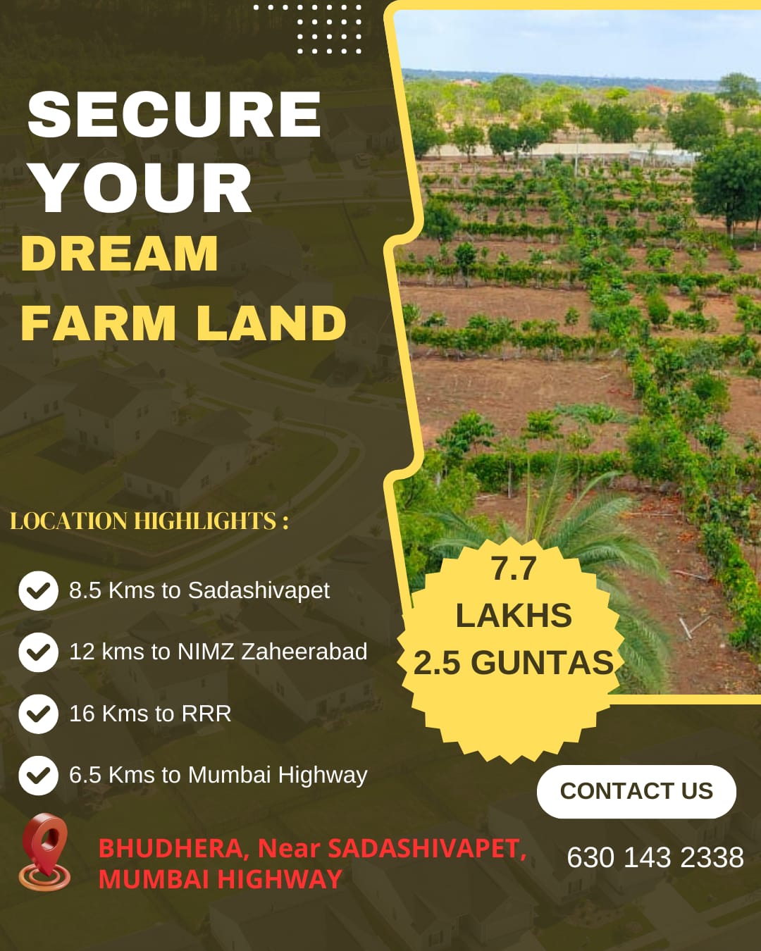 Farm land For sale in Munipally Sangareddy