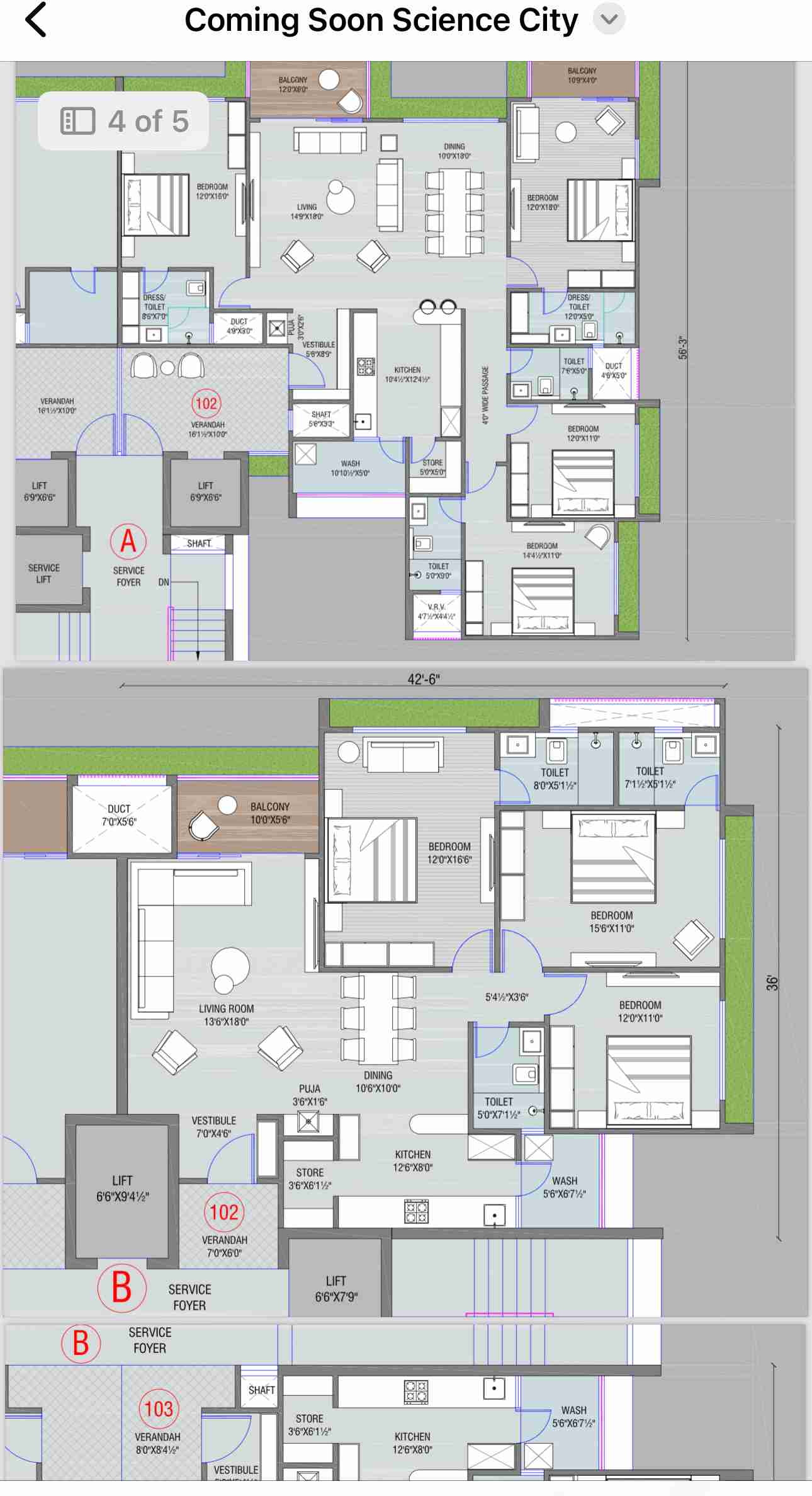 New upcoming projects 
3/4/5 bhk flat
Science city road 