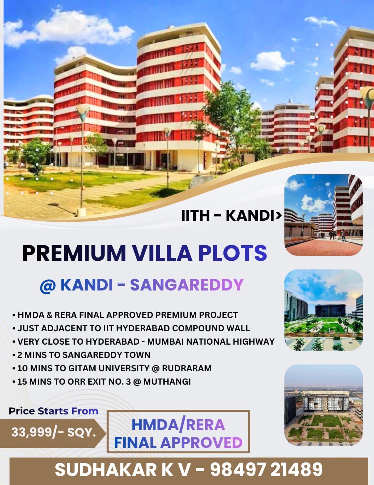 HMDA & RERA Approved Plots For Sale In Kandi Sangareddy