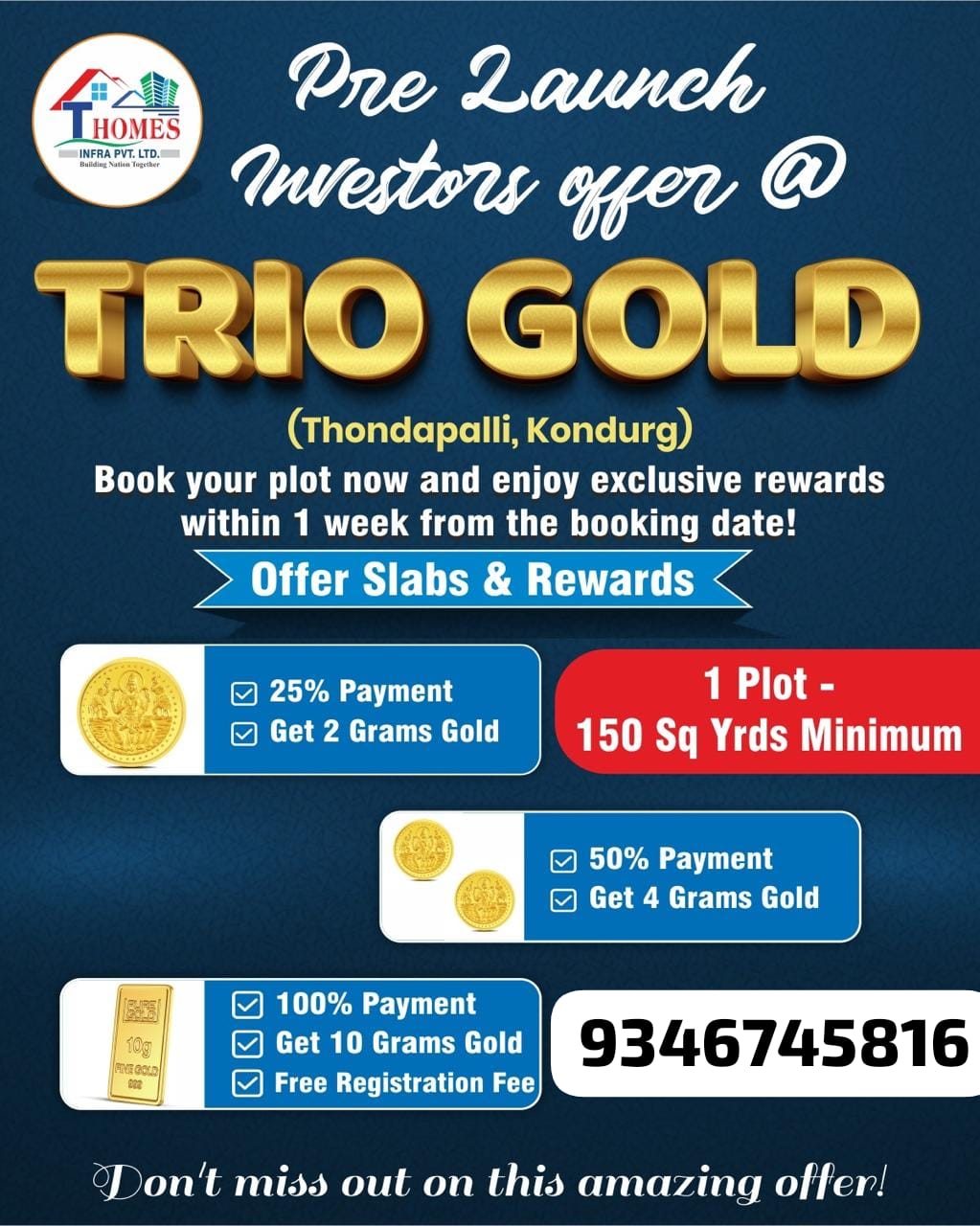 Plots for Sale in Kondurg Call me 9346745816