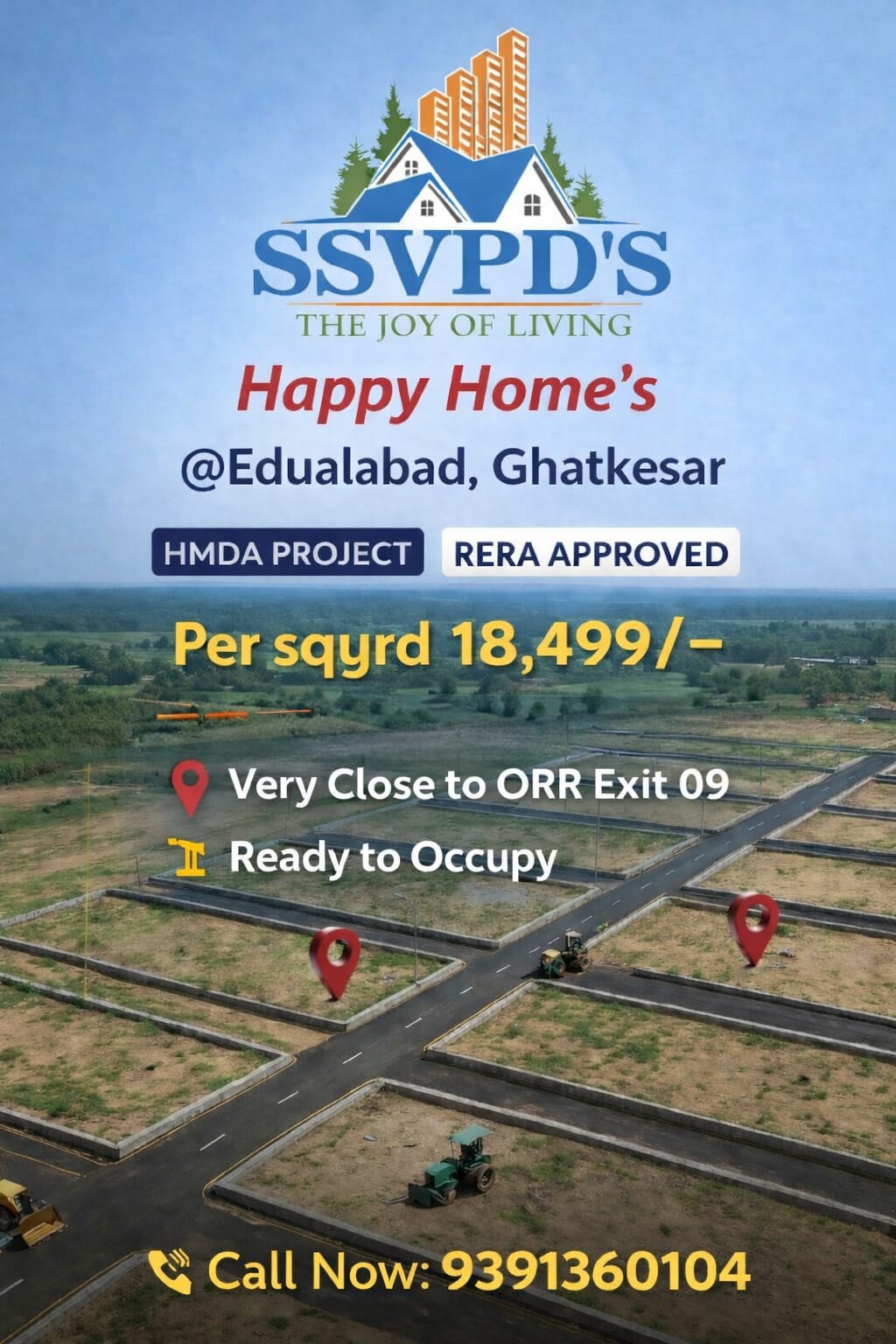 Open Plots For Sale At Edualabad Ghatkesar