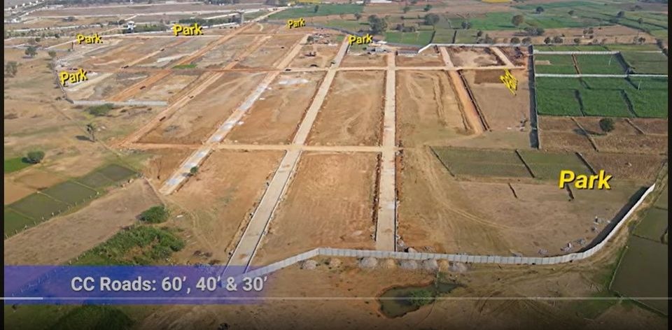 HMDA GATED RESIDENTIAL OPEN PLOTS With Clubhouse & Swimming pool @ GOLLUR, Near Shamshabad - Peddhagolkonda-Gollur-Nagireddipalle Maheshwaram Mandal, RR District -