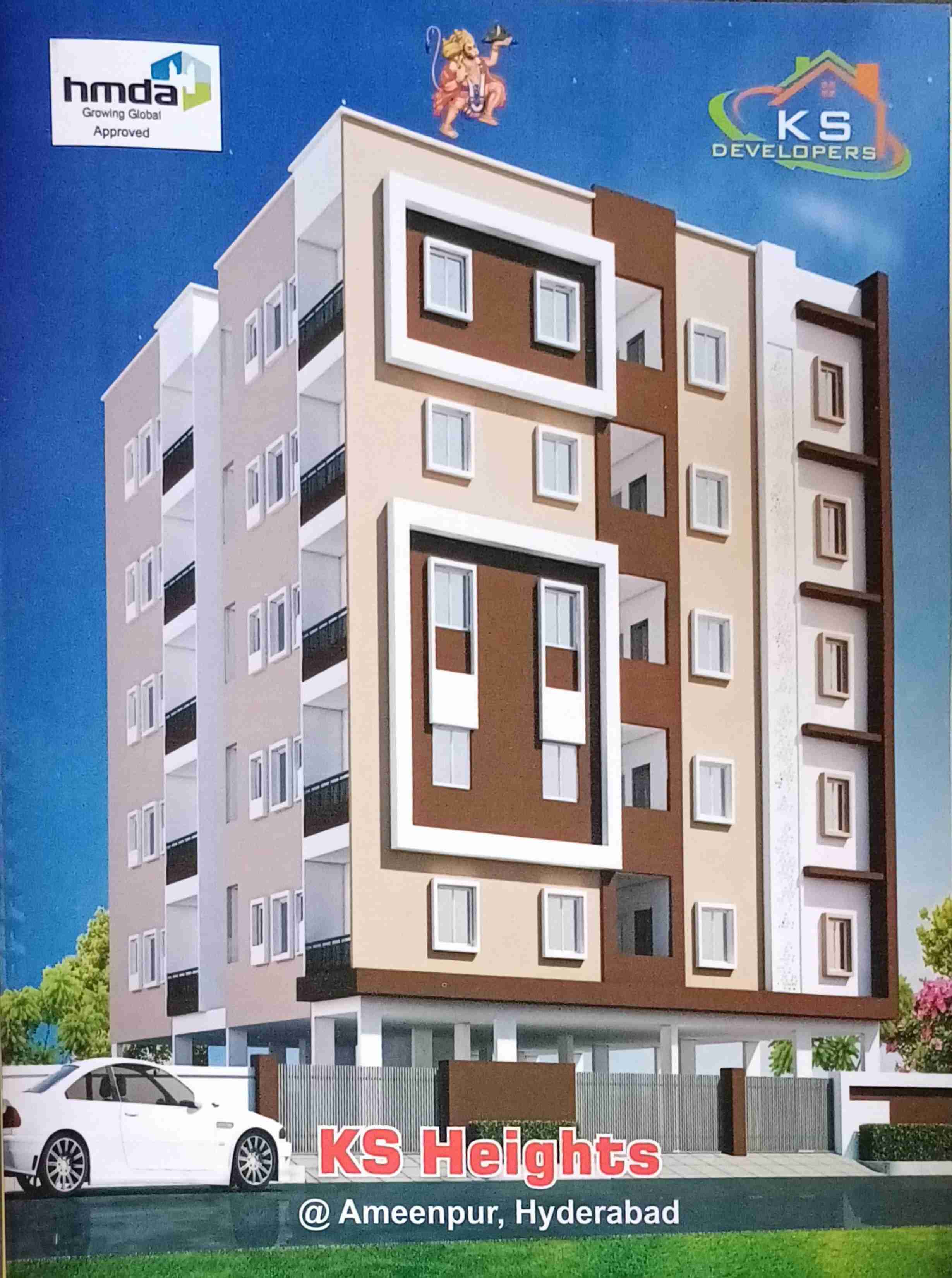 Flats for sale in Ks height Apartment in Ameenpur 