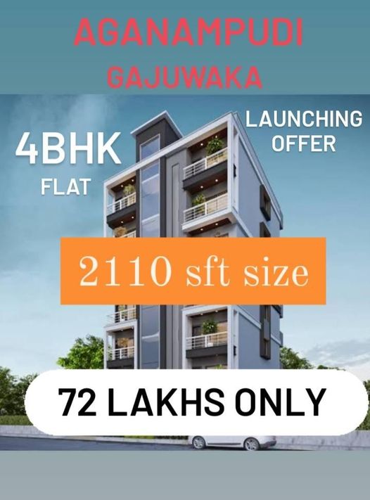 4bhk Flats  Facing West East With  2110sft for Sale Gajuwaka