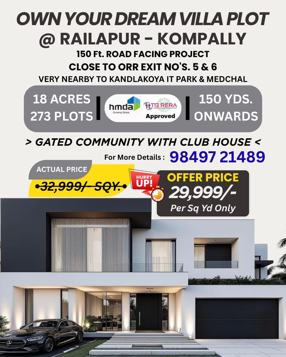 Villa Plots For Sale In Railapur Kompally